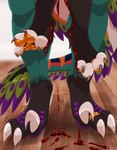 Rating: q
ID: 5319618
Date: 2025-01-20 13:40:35 -0500
Status: active
Score: 16
anthro blood bodily_fluids claws curling_toes digitigrade dinosaur dripping_blood dromaeosaurid duo feet hi_res implied_snuff lawkie mammal pawpads prehistoric_species reptile scalie sickle_claw standing tail theropod toe_claws post #5319618