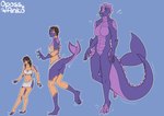 after_transformation animal_humanoid anthro beach breasts brown_hair butt claws clothed clothing dragon dragon_humanoid female hair happy hi_res human human_to_anthro humanoid kiri-anko legwear looking_pleasured male mammal mid_transformation monster multicolored_body mythological_creature mythological_scalie mythology purple_body scales scalie sequence sharp_teeth simple_background size_difference size_transformation smile smiling_at_viewer solo species_transformation standing surprised_expression swimming swimming_trunks swimwear tail teasing teeth tight_clothing tights tongue tongue_out torn_clothing transformation transformation_sequence two-piece_swimsuit undressing