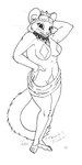 1:2 2021 anthro breasts collar crown cybercorn_entropic diamonds_(suit) dormouse edible_dormouse female fur hair headgear hi_res looking_at_viewer mammal monochrome pasties rodent smile solo suit_symbol text whiskers