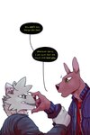 2:3 bastriw canid canine canis clothing comic dialogue domestic_dog english_text green_eyes hairless hairless_dog hi_res jacket male mammal manu_(bastriw) nico_(bastriw) primitive_dog simple_background text topwear white_background wolf xoloitzcuintli yellow_eyes young