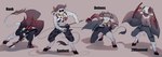 Rating: s
ID: 3591073
Date: 2022-09-27 03:09:04 -0400
Status: active
Score: 15
2bdamned 5_fingers action_pose animal_humanoid anthro bandage bandaged_leg bell black_hair blood blood_on_arm blood_on_chest blood_on_face blood_on_hand blood_on_leg bodily_fluids bottomwear bovid bovine caprine cattle cigarette cigarette_in_mouth claws clothed clothing club_(weapon) coat cowbell deimos_(madness_combat) digital_media_(artwork) ear_piercing ear_ring electronics english_text eyewear eyewear_on_head facial_piercing fingers fur gloves goat goggles goggles_on_head grey_body grey_fur group grunt_(madness_combat) gun hair handgun handwear hank_j._wimbleton headgear headphones headset headwear holding_gun holding_object holding_ranged_weapon holding_weapon hook hooves horn humanoid hybrid kerchief long_hair madness_combat madness_combat_(series) male mammal mammal_humanoid mask melee_weapon muscular nightstick nose_piercing nose_ring object_in_mouth open_mouth pants piercing pose ranged_weapon red_lens ring_piercing sanford_(madness_combat) sharp_teeth shirt shorts simple_background smile standing sunglasses swampland sword teeth text topwear weapon post #3591073