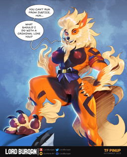 Rating: e
ID: 5642477
Date: 2025-06-14 18:33:05 -0400
Status: pending
Score: 3
after_transformation anthro arcanine big_breasts big_feet blonde_hair breasts canid claws clothing dialogue fangs feet female fur generation_1_pokemon genitals hair hands_on_hips hi_res lordburqan mammal muscular muscular_anthro muscular_female nintendo officer_jenny orange_body orange_fur pawpads pokemon pokemon_(species) police police_officer pose sharp_teeth solo speech_bubble tail teeth toe_claws torn_clothing vulva post #5642477