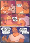 5_fingers absurd_res anthro big_breasts breasts brown_body brown_fur canid canine canis cerealharem chair clothed clothing comic dialogue dick_(cerealharem) domestic_dog duncan_(cerealharem) duo english_text eyebrow_through_hair eyebrows father_(lore) father_and_child_(lore) father_and_son_(lore) female fingers fur furniture german_shepherd group gynomorph_(lore) hair herding_dog hi_res lagomorph leporid male mammal mephitid multiple_scenes open_mouth open_smile parent_(lore) parent_and_child_(lore) parent_and_son_(lore) pastoral_dog pork_(cerealharem) rabbit richie_(cerealharem) shirt skunk smile solo son_(lore) speech_bubble table text topwear translucent translucent_hair trio young young_anthro young_male