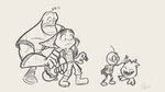 16:9 2021 4k absurd_res advos alien ambiguous_gender anthro captain_qwark clank_(ratchet_and_clank) clothed clothing fur gloves group handwear hi_res lombax machine male mammal protopet ratchet_(ratchet_and_clank) ratchet_and_clank robot scared sketch sony_corporation sony_interactive_entertainment tail widescreen