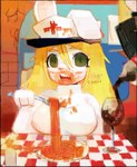 Rating: q
ID: 4739899
Date: 2024-04-24 02:46:41 -0400
Status: active
Score: 16
2023 adobe_photoshop_(artwork) anthro beverage big_breasts blonde_eyebrows blonde_hair breasts candle checkered_tablecloth chewing clothing cola container cup detailed_background digital_media_(artwork) digital_painting_(artwork) dogmasque9999 drinking_glass eating eating_food eyebrows female female_anthro food food_on_face furniture glass glass_container glass_cup green_eyes hair hair_between_eyes hat headgear headwear holding_fork inside lagomorph leporid long_hair looking_at_viewer mammal nipple_outline one_ear_up open_mouth painting_(artwork) pasta peaked_cap pink_tongue pouring pouring_liquid puella_bunnington rabbit restaurant shaded sitting soda soda_bottle solo sound_effects spaghetti sweater table tablecloth teeth tongue topwear white_clothing white_sweater white_topwear wine_glass post #4739899