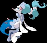 2016 alpha_channel ambiguous_gender anthro asterozoan blue_hair digital_media_(artwork) echinoderm generation_7_pokemon hair hi_res mammal marine nintendo official_art pink_nose pinniped pokemon pokemon_(species) primarina simple_background solo starfish starfish_(accessory) unknown_artist white_body white_skin