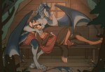 Rating: s
ID: 4289158
Date: 2023-09-13 02:36:18 -0400
Status: active
Score: 180
anthro black_body black_fur blue_body cabin canid canine dipstick_tail dragon duo frill_(anatomy) fur love male male/male mammal markings mythological_creature mythological_scalie mythology outside raining rinlinart scalie scar siyo tail tail_markings var'rex warm warm_lighting white_body white_fur wings post #4289158