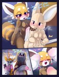 absurd_res aggretsuko ailurid anal anal_penetration antelope belly big_belly blue_border blush bodily_fluids border bovid canid canine canis comic cum cum_inflation cum_inside dialogue domestic_dog english_text fennec_fox fenneko foreskin fox gazelle genital_fluids genitals gynomorph hi_res inflation intersex inui_(aggretsuko) maehdoggie mammal musk musk_clouds penetration penis red_panda retsuko sanrio text thomson's_gazelle true_antelope true_fox tsunoda_(aggretsuko)