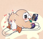 anal anal_masturbation anal_penetration anus argon_vile avian backsack balls beak blush brown_body brown_feathers cellphone electronics feathers generation_7_pokemon genitals hi_res male male_penetrated masturbation nintendo object_in_ass penetration phone pokemon pokemon_(species) rear_view rowlet sex_toy sex_toy_in_ass sex_toy_insertion smartphone solo vibrator vibrator_controller vibrator_in_ass wings