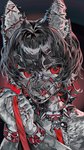 Rating: s
ID: 5587950
Date: 2025-05-21 08:13:33 -0400
Status: pending
Score: 4
absurd_res accessory ambiguous_gender anthro black_hair bodily_fluids clothed clothing collar cuff_(restraint) dripping ear_piercing fur grey_body grey_fur hair hair_accessory hairclip hi_res holding_leash holding_object holding_own_leash industrial_piercing leash magic_dream00 mammal muzzle_(object) muzzled open_mouth piercing red_eyes restraints ring saliva saliva_drip scar sharp_teeth solo spiked_collar spikes teeth tongue tongue_out topless unknown_species wrist_cuffs post #5587950