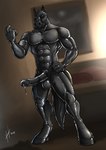 2019 5_fingers abs after_transformation animal_genitalia animal_penis anthro balls bdsm beckoning bed bedding bedroom black_body black_hooves black_penis blurred_background bodily_fluids broad_shoulders diago_marcello dripping drone dutch_angle equid equine equine_genitalia equine_penis erection fingers fist flared_penis floor framed_picture furniture gas_mask genital_fluids genitals gesture hand_on_hip hi_res hooves horse hufnaar inside latex latex_body latex_creature leaking_precum living_latex looking_at_viewer male mammal mask medial_ring muscular muscular_anthro muscular_male navel nude pecs penis petplay pillow ponyplay precum precum_drip roleplay shaded signature solo standing tail unguligrade wall_art wood wood_floor