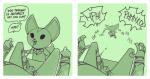 :3 after_sex aggretsuko anthro anthro_on_anthro asking asking_another balls bdsm bodily_fluids bondage bound canid canine clothed clothing comic dialogue digital_media_(artwork) dominant dominant_female drooling duo english_text erection faceless_character faceless_male female fennec_fox fenneko first_person_view fox genitals haida_(aggretsuko) hi_res hyena larger_male laugh male male/female male_pov mammal muffled oddjuice open_mouth orgasm_denial penis pointy_speech_bubble question questioning_tone repeated_text saliva sanrio simple_background size_difference small_dom_big_sub smaller_female speech_bubble spotted_hyena submissive submissive_male talking_to_another talking_to_partner text tongue tongue_out true_fox vowelless vowelless_vocalization yes-no_question