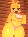 2024 3d_(artwork) animatronic avian big_breasts biped bird blonde_hair breasts chicken coresvoid curvy_female curvy_figure detailed_background digital_media_(artwork) eyebrows female five_nights_at_freddy's five_nights_at_freddy's_2 galliform gallus_(genus) hair hi_res horny_female inside low-angle_view machine microsoft mine-imator_(artwork) minecraft mojang nipples nude_female open_mouth phasianid portrait pose robot scottgames shaded shadow simple_background simple_shading smooth_skin thick_thighs three-quarter_portrait three-quarter_view toy_chica_(fnaf) warm_colors wide_hips xbox_game_studios yellow_body