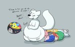 >w< after_vore anthro arctic_fox belly big_belly big_tail bloated blush blush_lines breasts breath candy_scat canid canine casey_(verdantphysician) conditional_dnp crouching dessert dialogue digestion_noises digital_media_(artwork) disposal excessive_feces eyes_closed fart fart_cloud feces feces_in_intestines feces_pile female female/female food fox group heart_eyes heart_symbol hi_res hyper hyper_feces ice_cream inside_stomach internal internal_vore male male/female mammal mass_disposal mass_vore melting melting_ice_cream melty_digestion mint_chocolate_chip multiple_prey obese overweight poop_creature pooping questionable_consent raised_tail rumbling_stomach straining tail teasing thick_thighs true_fox unusual_feces unwilling_prey verdantphysician vore willing_prey