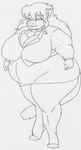 2009 anthro belly big_breasts big_butt bottomwear breast_expansion breasts businesswear butt clothed clothing danellz expansion felid female hair huge_breasts kathy_(danellz) legwear lion mammal monochrome necktie obese obese_anthro obese_female office_clothing open_mouth overweight overweight_anthro overweight_female pantherine sketch skirt solo stockings thick_thighs traditional_media_(artwork) weight_gain