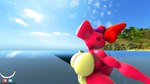 16:9 2023 3d_(artwork) accessory anthro big_breasts birdo birdo_(character) bow_(feature) bow_accessory bow_ribbon breasts detailed_background digital_media_(artwork) eyes_closed featureless_breasts female hair_accessory hair_bow hair_ribbon hi_res kabalmystic_(artist) mario_bros nintendo partially_submerged pink_body red_bow reptile ribbons scalie siphon_(anatomy) solo source_filmmaker_(artwork) thecheshireguy thick_thighs water widescreen