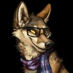 1:1 2016 alpha_channel ambiguous_gender black_body black_eyes black_fur black_nose brown_body brown_fur canid canine canis coyote digital_media_(artwork) eyewear feral front_view fur glasses headshot_portrait icon kenket looking_aside mammal multicolored_body multicolored_fur portrait reaction_image scarf sharp_teeth simple_background smile smirk solo sticker tan_sclera teeth transparent_background white_body white_fur yellow_sclera