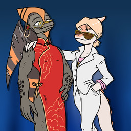 Rating: s
ID: 4969284
Date: 2024-08-07 05:03:08 -0400
Status: active
Score: 14
1:1 2021 5_fingers anthro arm_around_shoulders biped blonde_hair blue_background bottomwear brown_body brown_scales cavemanon_studios clothed clothing colored crossdressing dinosaur dress duo ear_piercing ear_ring eyebrows eyewear female fingers glasses goodbye_volcano_high green_eyes hadrosaurid hair hand_in_pocket hand_on_hip hand_on_shoulder hi_res humanoid_hands jacket looking_at_another male male/female medium_hair multicolored_body multicolored_scales naomi_(gvh) naser_(gvh) neutral_expression orange_body orange_scales ornithischian ornithopod pants parasaurolophus piercing pink_clothing pink_shirt pink_topwear pockets ponyquarantine portrait prehistoric_species pterodactylus pterosaur red_clothing red_dress reptile ring_piercing round_glasses scales scalie scar shirt short_hair simple_background smile smug snoot_game spiked_tail spikes spikes_(anatomy) standing suit_jacket sunglasses tail three-quarter_portrait topwear two_tone_body two_tone_scales white_body white_bottomwear white_clothing white_jacket white_pants white_scales white_topwear yellow_eyes post #4969284
