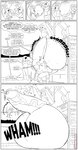 absurd_res anthro balls base_three_layout belly big_balls big_penis blockage_(layout) bodily_fluids border cock_vore comic dialogue english_text erection excessive_genital_fluids excessive_precum five_frame_image foreskin foreskin_play foreskin_pull genital_fluids genitals group hazmat_suit hi_res horizontal_blockage huge_balls huge_penis hyena hyper hyper_balls hyper_genitalia hyper_penis jeffrey_taggart male mammal meme monochrome musk nipples no_nut_november overweight overweight_male parasite penetration penile penis precum pubes restraining_table restraints spacecraft speech_bubble submissive submissive_male text thewilldpink three_row_layout urethral urethral_penetration vehicle vore white_border