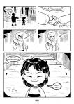 2017 animated_skeleton bone c-puff clothed clothing comic english_text frisk_(undertale) hi_res human humanoid mammal monochrome not_furry sans_(undertale) skeleton speech_bubble text undead undertale undertale_(series) url