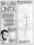 1998 black_and_white bleed_through comic english_text human james_m_hardiman mammal mephitid monochrome onyx_(jmh) sketch skunk text traditional_media_(artwork)