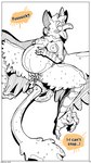 9:16 abdominal_bulge anthro avian belly big_belly blush bodily_fluids breasts comic cum dialogue digital_media_(artwork) english_text female genital_fluids genitals goo_creature goo_dragon goo_drip griff_(nasty-pink) gryphon hi_res mammal masturbation monochrome mythological_avian mythological_creature mythology nasty-pink nipples nude open_mouth pregnant pregnant_anthro pregnant_female pussy simple_background solo speech_bubble text tongue tongue_out white_background