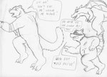 Rating: s
ID: 5539498
Date: 2025-04-30 13:06:02 -0400
Status: active
Score: 2
anthro bear big_bad_bear bigbadbear chasing dialogue dragon fleeing flying fur graphite_(artwork) group long_tail male male/male mammal mythological_creature mythological_scalie mythology nude procyonid raccoon running running_away scalie simple_background size_difference speech_bubble tail talking_to_pred talking_to_prey tongue tongue_out traditional_media_(artwork) trio white_background wings post #5539498