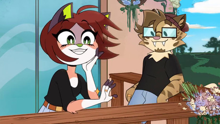 Rating: s
ID: 5711342
Date: 2025-07-15 20:37:15 -0400
Status: active
Score: 101
16:9 2d_animation animated anthro balcony blinking canid canine canis clothing coyote digit_ring duo eyewear felid feline felis female frame_by_frame frenchiefie fur glasses gold_ring hair jewelry loop male mammal no_sound prehistoric_species ring rishi_(rishi-chan) saber-toothed_tiger saberspark_(character) tail tail_motion topwear tuft wedding_ring widescreen post #5711342