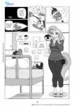 2015 angel_(mlp) anthro anthrofied bandage bed clothing comic dialogue digital_media_(artwork) domestic_cat dragon duo english_text equid equine felid feline felis female first_person_view fluttershy_(mlp) footwear friendship_is_magic furniture greyscale hair hasbro hi_res lagomorph leporid lying male male_pov mammal monochrome mouse murid murine my_little_pony mythological_creature mythological_equine mythological_scalie mythology necktie pegasus pia-sama pillow rabbit rodent sandals scalie shoes speech_bubble spike_(mlp) text url wings