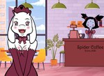 Rating: s
ID: 5570864
Date: 2025-05-14 00:22:12 -0400
Status: active
Score: 12
animal_humanoid anthro arachnid arachnid_humanoid armwear arthropod arthropod_humanoid blush blush_stickers boss_monster_(undertale) bovid bow_tie breasts caprine cleavage clothed clothing digital_media_(artwork) elbow_gloves english_text eyes_closed female gloves goat hair handwear hi_res horn humanoid inside mammal mature_female muffet multi_eye open_mouth open_smile reimon-master-ii restaurant smile spider spider_humanoid standing text toriel undertale undertale_(series) white_body post #5570864