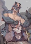 Rating: q
ID: 5578123
Date: 2025-05-17 02:17:33 -0400
Status: active
Score: 41
2024 absurd_res anthro artist_name athletic athletic_anthro athletic_male bared_teeth blood blood_on_face bodily_fluids canid canine canis captured capturing clenched_teeth clothed clothed_anthro clothed_male clothing combat_cat_studio combat_knife dated dog_tags dominant dominant_anthro dominant_male dragon duct_tape duct_tape_gag duo eastern_dragon european_mythology gag hi_res hybrid jack_(wild_assault) knife knife_sheath male male/male mammal military_jacket muscular muscular_anthro muscular_male mythological_creature mythological_scalie mythology nude nude_anthro nude_male outside prisoner_of_war scalie sheathed_knife signature submissive submissive_anthro submissive_male tape taped_mouth teeth teeth_showing text western_dragon wild_assault wolf x1aoyaoya post #5578123