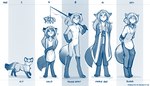 2022 7:4 adobe_photoshop_(artwork) age_chart age_progression anthro barefoot basic_sequence blue_and_white breasts canid canine casual_nudity chart chest_tuft clasped_hands clothed clothing conditional_dnp digital_media_(artwork) digitigrade dipstick_tail dress english_text featureless_breasts featureless_crotch feet female feral fishing_rod fox gloves_(marking) growth hand_on_hip hands_behind_back hi_res holding_object jewelry keidran laura_(twokinds) leg_markings linear_sequence looking_at_viewer mammal markings mature_female model_sheet monochrome navel necklace nude pendant question_mark red_fox sketch small_breasts smile socks_(marking) solo tail tail_markings text tom_fischbach true_fox tuft twokinds young young_anthro young_female young_feral