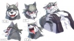 Rating: q
ID: 964361
Date: 2016-08-08 04:17:41 -0400
Status: active
Score: 63
abs anthro blood blush bodily_fluids breath canid canine canis clenched_teeth clothing digital_media_(artwork) disembodied_hand domestic_dog dudedle duo expression_sheet facial_expressions fangs fondling front_view fur gender_symbol grey_body grey_fur happy husky japanese_text kemo_coliseum kerchief looking_at_viewer male male_symbol mammal muscular muscular_male nordic_sled_dog nosebleed null-ghost one_eye_closed open_mouth open_smile pec_grab pecs rear_view simple_background smile solo_focus spitz surprise symbol teeth text tongue tongue_out translated volga_(kemo_coliseum) white_background white_body white_eyes white_fur wink post #964361