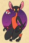 Rating: s
ID: 5591285
Date: 2025-05-22 18:07:48 -0400
Status: active
Score: 8
anthro bat big_ears black_body black_fur blush breasts clothing crouching female fur heart_nose heart_symbol hi_res looking_at_viewer mammal membrane_(anatomy) membranous_wings nerdyreindeer one-piece_swimsuit question_mark red_sclera sky small_breasts small_waist solo star starry_sky swimwear wide_hips wings yellow_eyes post #5591285