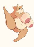 2023 4_fingers 4_toes anthro areola bebe_(doxxyl) belly belly_overhang big_belly big_breasts blep blue_eyes breasts brown_body brown_fur brown_nose butt cel_shading closed_smile countershade_face countershade_fur countershade_hands countershade_torso countershading deep_navel digital_media_(artwork) domestic_cat doxxyl eyebrows eyelashes feet felid feline felis female fingers fur genitals hand_on_breast hi_res huge_breasts humanoid_genitalia humanoid_pussy innie_pussy inverted_nipples love_handles mammal morbidly_obese mouth_closed navel nipples nude obese overweight overweight_anthro overweight_female pawpads pink_areola pink_nipples pink_pawpads pink_tongue presenting presenting_pussy pussy raised_leg raised_tail ruff shaded short_stack simple_background smile solo sparkles spread_legs spreading tail tan_body tan_fur thick_thighs three-quarter_view toes tongue tongue_out trans_(lore) trans_woman_(lore) white_background