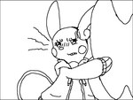 1000_hours_in_ms_paint 4:3 after_transformation alolan_form alolan_raichu ambiguous_gender annoyed anonymous_artist belly buckteeth clothing defensive_stance eyelashes female fur generation_7_pokemon holding_tail implied_transformation mammal monochrome nintendo pokemon pokemon_(species) randomizer_raichu regional_form_(pokemon) rodent simple_background sketch solo sweater tail tail_hug teeth topwear white_background