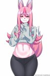 Rating: s
ID: 3523496
Date: 2022-08-23 09:52:59 -0400
Status: active
Score: 86
anthro biped black_nose bottomwear brand_new_animal canid canine cawfield clothing clothing_cord crop_top cropped_hoodie digital_media_(artwork) drawstring drawstring_topwear female fox front_view fur hair hi_res hoodie long_hair mammal midriff monotone_bottomwear monotone_clothing monotone_hoodie monotone_topwear multicolored_body multicolored_fur navel nazuna_hiwatashi pink_body pink_hair portrait red_eyes shirt smile solo standing studio_trigger three-quarter_portrait tight_bottomwear tight_clothing topwear two_tone_body two_tone_fur wide_hips post #3523496