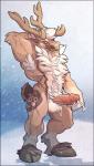 2017 absurd_res anthro antlers armpit_hair ball_tuft balls biceps big_muscles biped bodily_fluids body_hair brown_body brown_fur chest_hair chest_tuft cloven_hooves cum deer detailed_background digital_media_(artwork) erection foreskin fur genital_fluids genitals grey_body grey_fur hairy hi_res hooves horn humanoid_genitalia humanoid_penis looking_at_viewer male mammal manly motion_blur multicolored_body multicolored_fur muscular muscular_anthro muscular_male new_world_deer no_swift nude orgasm outside penis pink_penis reindeer snow solo sven_freyr tan_body tan_fur tuft unguligrade vein veiny_penis white_body white_fur