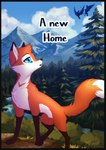 all_fours ambiguous_gender black_border blue_eyes border canid canine cover cover_art cover_page crotch_tuft dipstick_ears dipstick_tail ear_markings feral fox fur hi_res male_(lore) mammal markings multicolored_ears orange_body orange_fur riu_(rukifox) rukifox tail tail_markings tuft