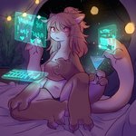 Rating: s
ID: 5134371
Date: 2024-10-23 13:28:13 -0400
Status: active
Score: 115
1:1 3_fingers 4_arms alcohol alien anthro bangs barefoot bed bedroom beverage black_clothing black_panties black_underwear bodily_fluids brown_body brown_fur circle_eyebrows claws clothed clothed_anthro clothed_female clothing cosmic_background eyebrows feet female female_anthro finger_claws fingers full-length_portrait fur furniture hair hair_bun hi_res holding_beverage holding_object hologram holographic_screen inside long_bangs long_hair long_neck multi_arm multi_limb multifur navel nervous nervous_smile nervous_sweat on_bed open_mouth panties pantsless pantsless_anthro pantsless_female pink_eyes pink_hair pink_sclera plant ponytail portrait prehensile_feet prehensile_tail pupils red_clothing red_topwear science_fiction screen shirt sitting sitting_on_bed skimpy slightly_chubby slightly_chubby_anthro slightly_chubby_female small_pupils solo space spacecraft star string_lights sweat tail tail_hand tank_top tateoftot text toe_claws toes topwear underwear unusual_anatomy unusual_tail vehicle warm_lighting whiskers white_body white_fur post #5134371