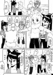 2019 anthro canid canine child clothes_hanger clothing clothing_store comic dialogue english_text felid fox hard_translated hi_res kaminosaki male mammal monochrome pantherine right_to_left shopping snow_leopard sportswear store text third-party_edit translated translation_edit young young_anthro young_male yuki_motoe