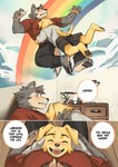 Rating: s
ID: 5568718
Date: 2025-05-13 05:59:05 -0400
Status: active
Score: 96
anthro beastars biped black_eyes blue_body blue_fur blush blush_lines canid canine canis comic dialogue domestic_dog duo english_text eye_scar facial_scar floppy_ears fur happy hemuchang hi_res hug jack_(beastars) legoshi_(beastars) male mammal muscular muscular_anthro muscular_male rainbow scar slim_anthro slim_male speech_bubble text white_body white_fur wolf yellow_body yellow_fur post #5568718