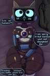 anthro big_butt blue_nipples butt duo english_text femboy hi_res kerfur_omega_(votv) khadhunter7 looking_up lurker_(species) machine male male/male nipples owo robot robot_anthro text thick_thighs voices_of_the_void