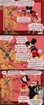 absurd_res canid canine canis celebrity_bangmatch celebritybangmatch comic dialogue disney domestic_dog english_text goofy_(disney) he-man hi_res himbo human kingdom_hearts male mammal masters_of_the_universe mattel mickey_mouse mouse murid murine muscular rickleone rodent square_enix text three_frame_image