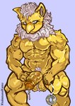 absurd_res anthro balls fuzzy_balls fuzzy_body generation_1_pokemon genitals hi_res hypno_(pokemon) interspecies kedamonokamu male muscular muscular_male nintendo pokemon pokemon_(species) pokephilia solo