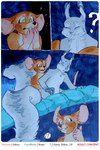 after_oral after_sex anthro bent_over bodily_fluids brown_body brown_fur comic duo female fur genital_fluids grey_body grey_fur hi_res lirkov male male/female mammal marker_(artwork) mouse murid murine nude question_mark rodent sciurid traditional_media_(artwork) tree_squirrel