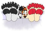 4_toes anthro barefoot big_feet canid canine claws couple_(disambiguation) duo feet felid female foot_fetish foot_focus frozarcold hi_res hindpaw humanoid_feet hybrid lion male male/female mammal muscular muscular_male mythological_canine mythological_creature mythology open_mouth open_smile pantherine pawpads paws plantigrade pool poolside romantic romantic_couple smile soles toe_claws toes were werecanid werecanine werewolf yellow_eyes