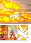 charmeleon comic darrow0 fire forest generation_1_pokemon generation_2_pokemon hi_res nintendo plant pokemon pokemon_(species) quilava tree yuel