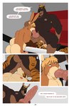 2:3 anal anthro anthro_on_anthro anthro_penetrated anthro_penetrating anthro_penetrating_anthro armpit_hair balls big_balls blonde_hair body_hair butt canid canine canis comic dialogue dobermann domestic_dog dream_and_nightmare english_text erection eyes_closed felid genitals green_eyes group hair hand_on_another's_butt hand_on_butt hand_on_head hi_res humanoid_genitalia humanoid_penis knot lagomorph leporid male male/male male_penetrated male_penetrating male_penetrating_male mammal muscular muscular_male night_(dream_and_nightmare) nipples nude oral oral_penetration oral_sandwich pantherine pecs penetration penile penile_penetration penis penis_in_mouth pinscher rabbit rex_(dream_and_nightmare) rick_(dream_and_nightmare) rimming scut_tail sex short_tail speech_bubble tail text tiger tongue tongue_out trio