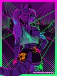 Rating: s
ID: 5129859
Date: 2024-10-21 11:37:44 -0400
Status: active
Score: 31
3:4 accessory anthro anya_(atlas_jkb) atlas_jkb background_character black_nose blacklight border bottomwear bra bracelet choker clothing crowd dipstick_ears domestic_cat ear_markings felid feline felis female fur glowing glowing_eyes glowing_paint glowstick glowstick_bracelet green_eyes grey_body grey_fur group hair hand_on_hip hand_print hand_print_on_butt hand_print_on_leg hand_print_on_limb hi_res jewelry laser_lights lgbt_pride looking_at_viewer looking_back mammal multicolored_accessory multicolored_bracelet multicolored_ears multicolored_jewelry necklace neon neon_lights paint paint_splatter pawpads pink_border pink_hair pink_pawpads ponytail pride_color_accessory pride_color_bracelet pride_color_jewelry pride_colors rainbow_pride_colors rave rear_view shorts six-stripe_rainbow_pride_colors solo splatter striped_body striped_fur stripes tabby_cat translucent translucent_clothing translucent_topwear underwear post #5129859